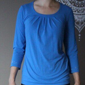 Northern reflections top, blue, size XS
